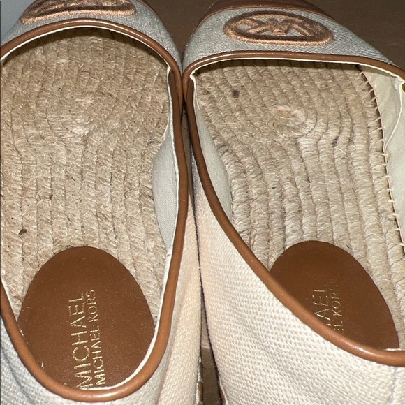 NIB Michael Kors Kendrick Luggage MK Logo Espadrilles - Picture 11 of 16